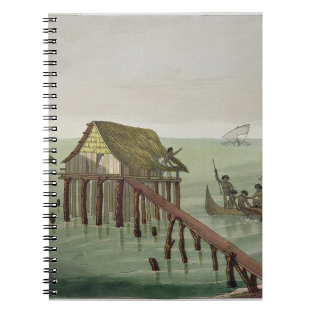 Wohnungen des Papu Stammes, Rawak, überziehen 22 Notizblock (Vorderseite)