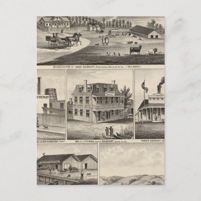 Wohnungen, landwirtschaftliche Betriebe, Unternehm Postkarte (Vorderseite)