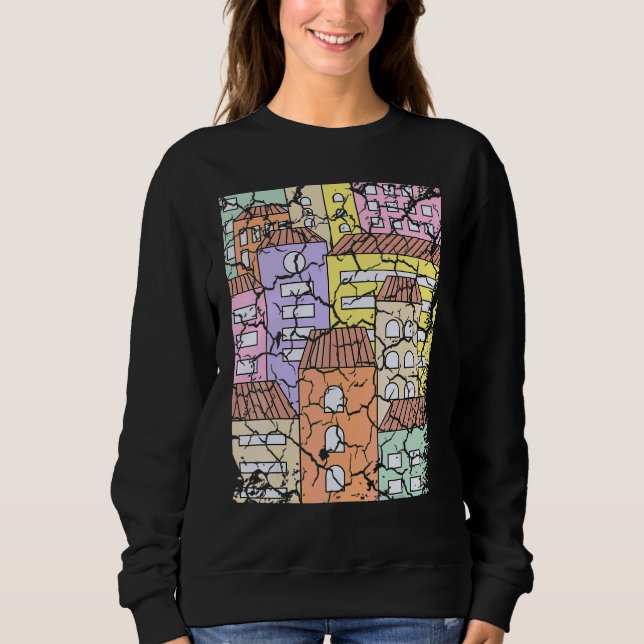 Wohnungen Stadt Notleidend Sweatshirt (Vorderseite)