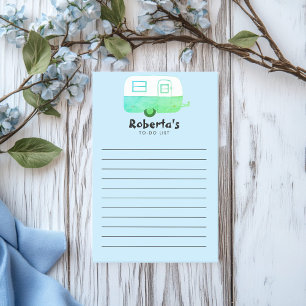 Wohnwagen-Camping-Einkaufsliste TO-DO-Liste Post-it Klebezettel