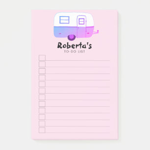 Wohnwagen-Camping-Einkaufsliste TO-DO-Liste Post-it Klebezettel
