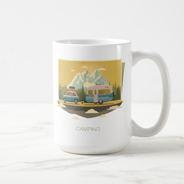 Wohnwagen-Camping Kaffeetasse (Rechts)