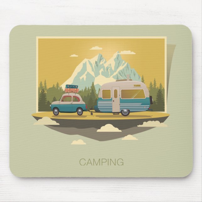 Wohnwagen-Camping Mousepad (Vorne)