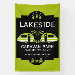 Wohnwagen-Campingplatz-Werbung Banner