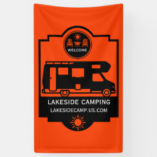 Wohnwagen-Campingplatz-Werbung Banner