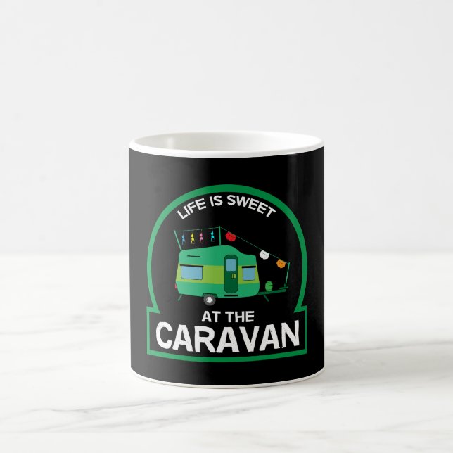 Wohnwagen - Eigentümer der Wohnwagen - Camping Kaffeetasse (Mittel)