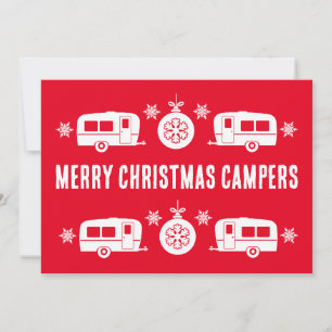 Wohnwagen Frohe Weihnachten Camping  