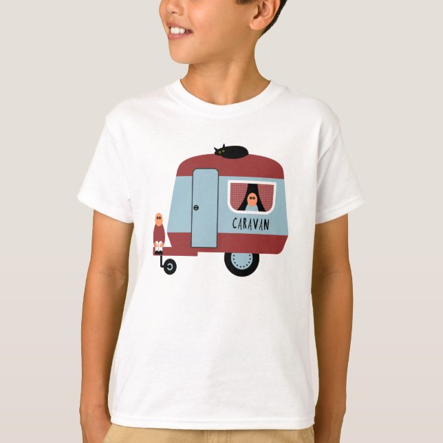 Wohnwagen T-Shirt (Vorderseite)