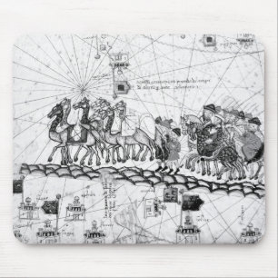 Wohnwagen, welche die Urals auf der Weise zu Mousepad