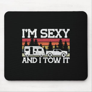 Wohnwagen ziehen im Y und ich ziehe ihn zum Campin Mousepad