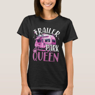 Wohnwagenkönigin Lustiger Camping Rosa Wohnwagen C T-Shirt