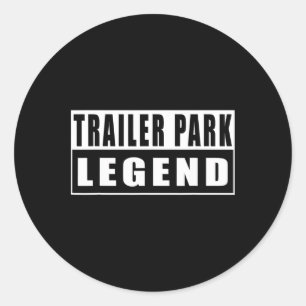 Wohnwagenpark-Legende Lustig 2 Runder Aufkleber
