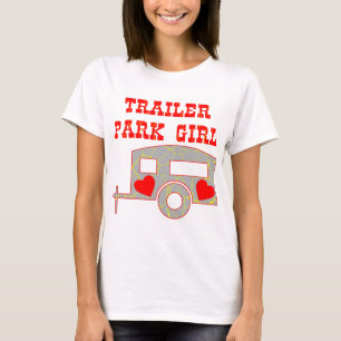 Wohnwagensiedlung-Mädchen T-Shirt