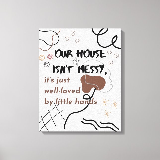 Wohnzimmer Funny Wall Art Leinwanddruck (Vorderseite)