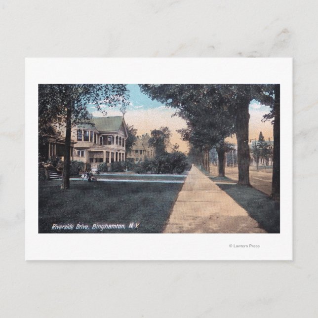 Wohnzunge am Riverside Drive Postkarte (Vorderseite)