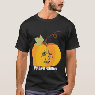 Wojak Halloween Meme Pumpkin Cry Soyjak Wojack T-Shirt