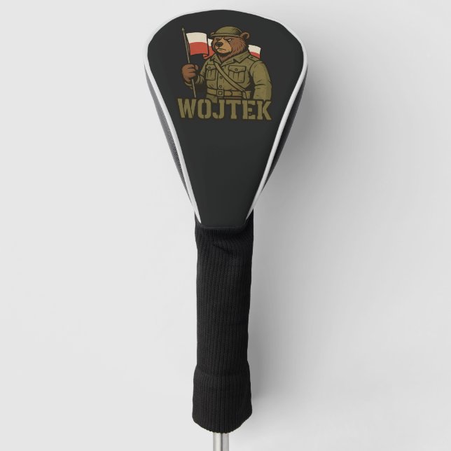 Wojtek der Bär Golf Kopfbedeckung Headcover (Vorderseite)