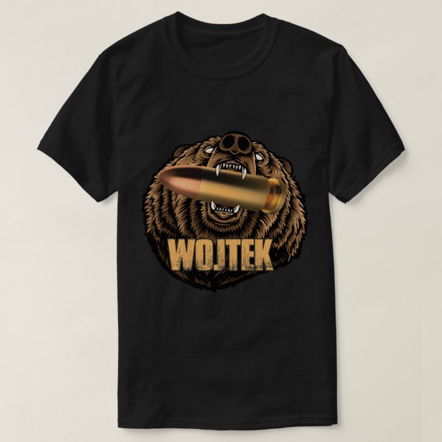 Wojtek der Soldier Bär Polnischer Held 1 T-Shirt (Design vorne)