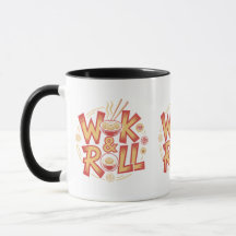Wok & Roll Dim Sum Asiatische Küche Vintage Retro