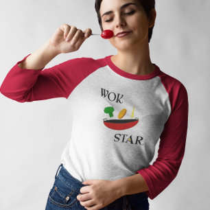 Wok Star Veggie Koch Funny T-Shirt