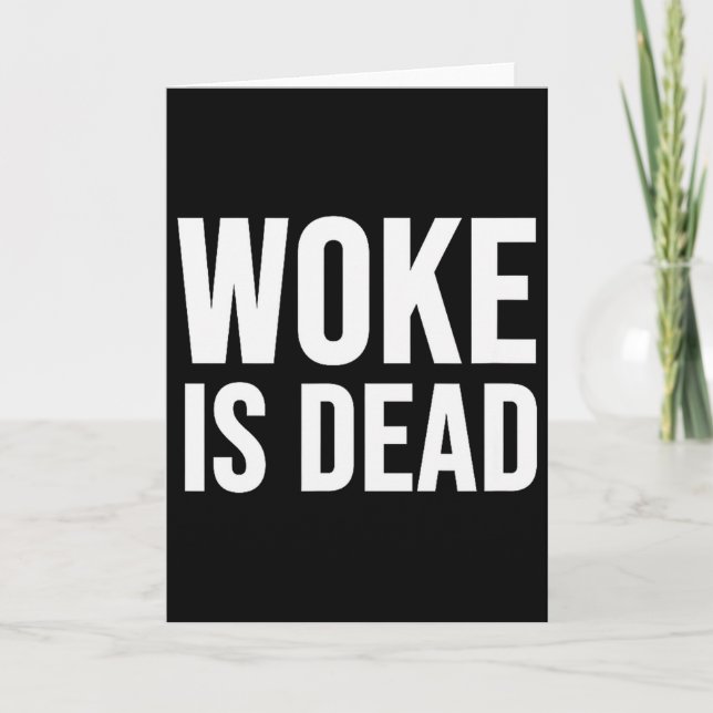 Woke ist tot  karte (Vorderseite)