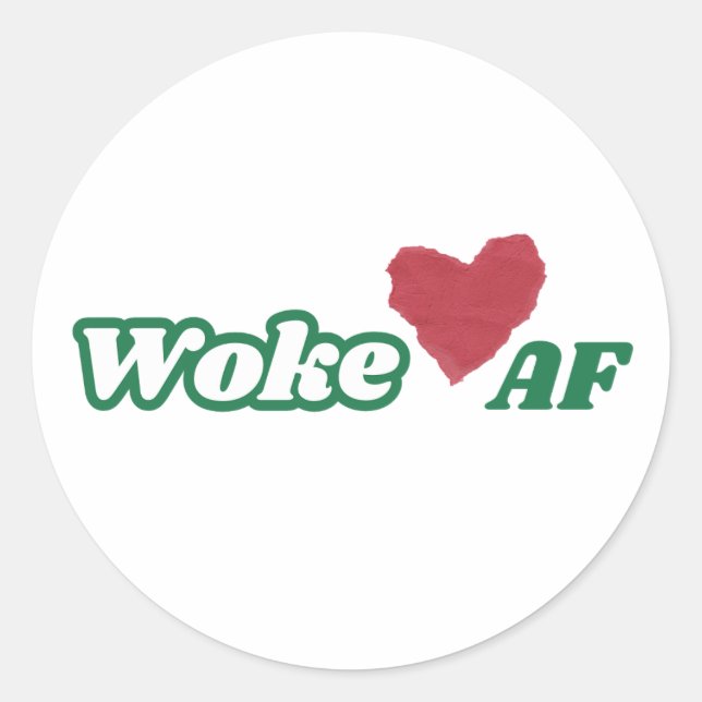 WokeAF Sticker (Vorderseite)