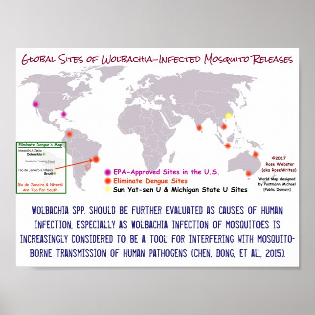 Wolbachia und Infektion des Menschen durch RoseWri Poster (Vorne)