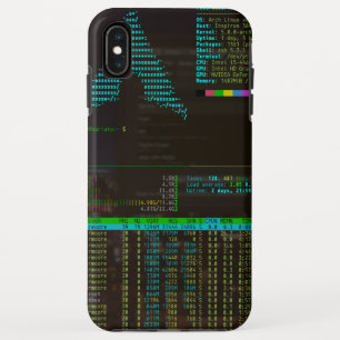Wölben Sie Linux/tmux/htop iPhone XS maximalen Case-Mate iPhone Hülle