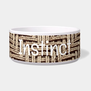 Wölbstoff Pet Bowl mit INSTINCT Text Napf