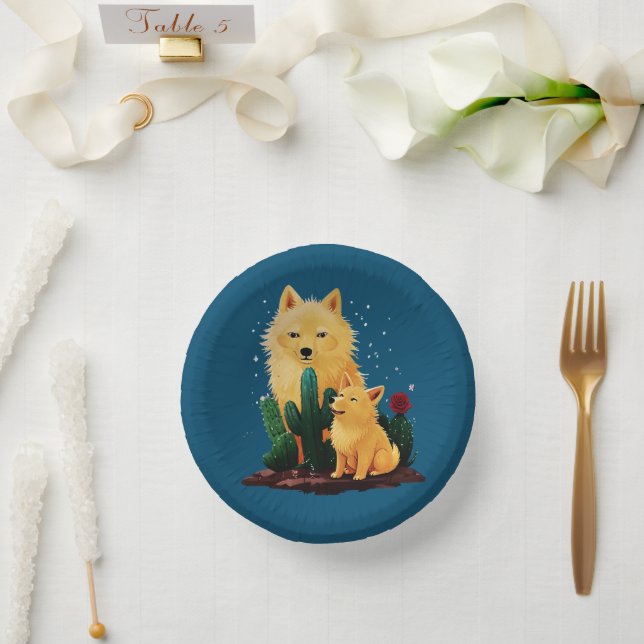 Wolf26: Pappteller (Hochzeit)