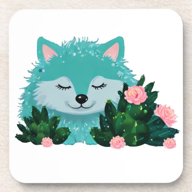 Wolf28: Getränkeuntersetzer (Vorderseite)