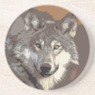 Wolf 026 getränkeuntersetzer