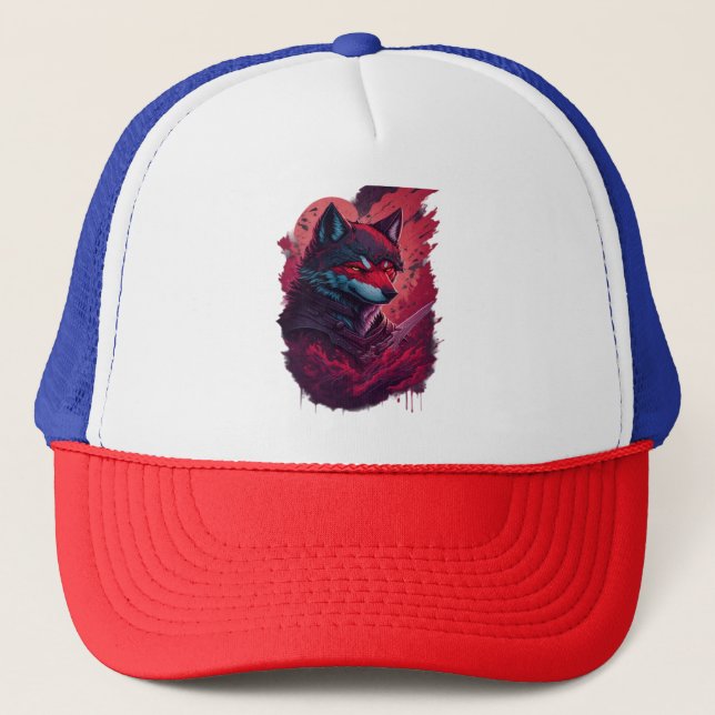 Wolf 13 truckerkappe (Vorderseite)