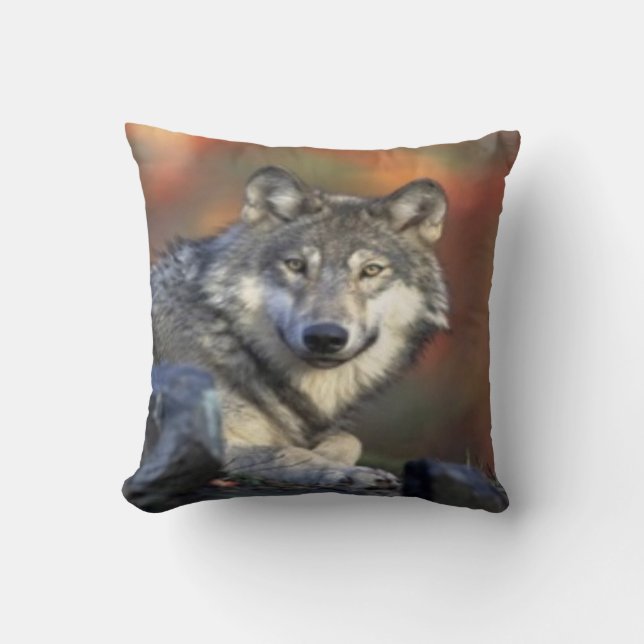 Wolf #1 kissen (Vorderseite)