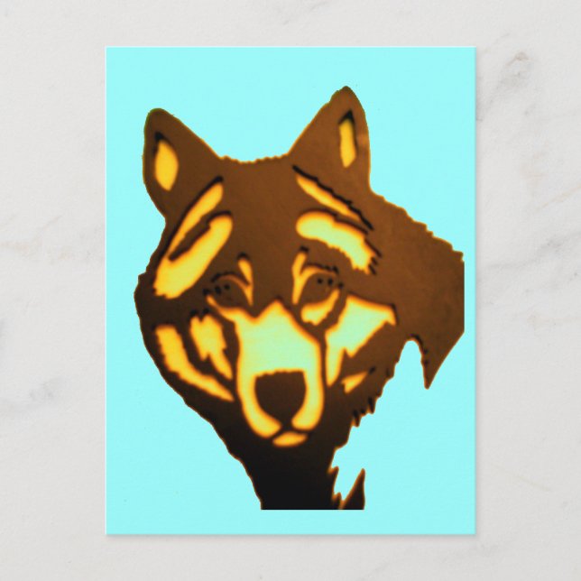 Wolf 1 Postkarte (Vorderseite)