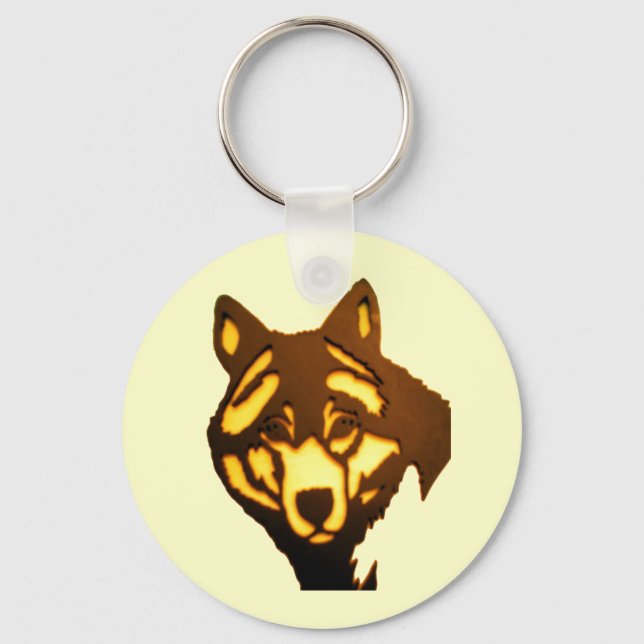 Wolf 1 Schlüsselanhänger (Vorderseite)