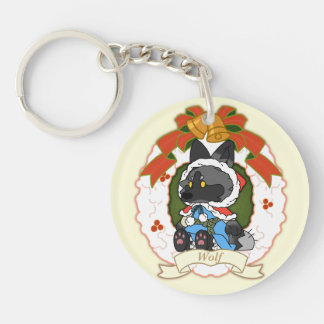 wolf Acrylic Keychain Schlüsselanhänger