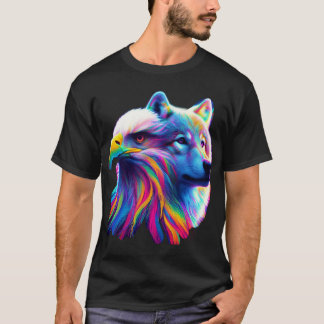 Wolf, Adler, Portrait T-Shirt