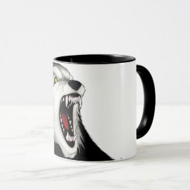 Wolf_Aggression_zähne Tasse