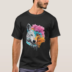 Wolf Alpha Animal World Predator Wild Nature Art T-Shirt