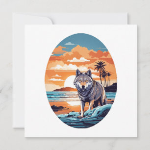 Wolf am Strand