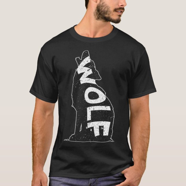 Wolf am Wolf T-Shirt (Vorderseite)