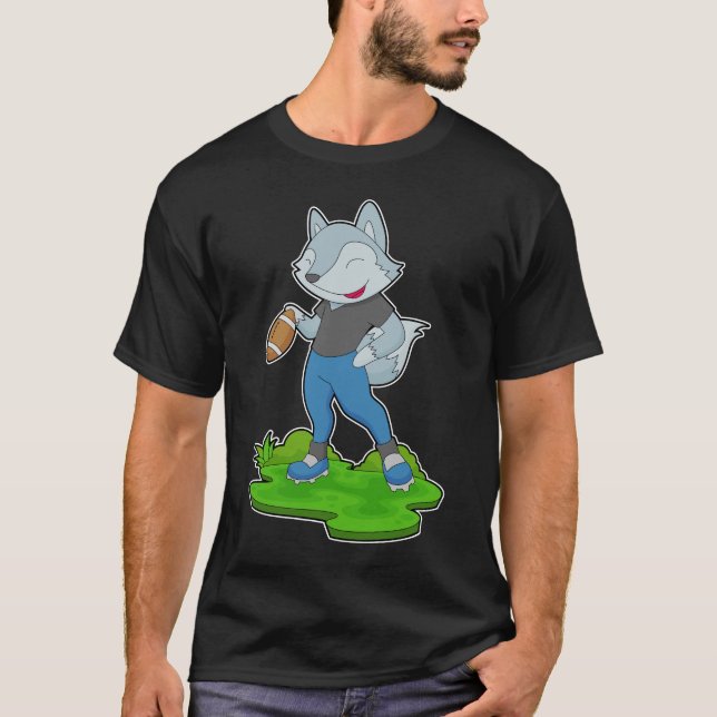 Wolf American Football T-Shirt (Vorderseite)
