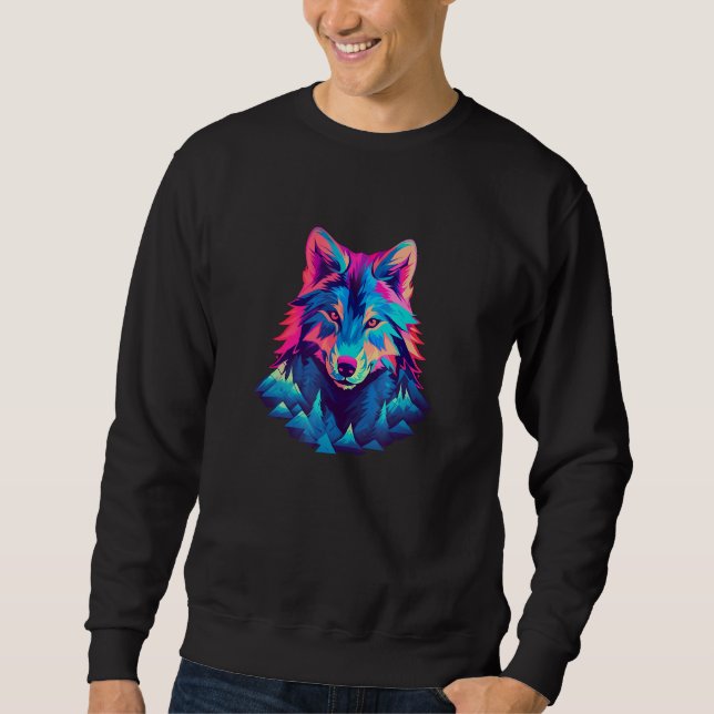 Wolf And Wolves Men Women Kids 27 Sweatshirt (Vorderseite)