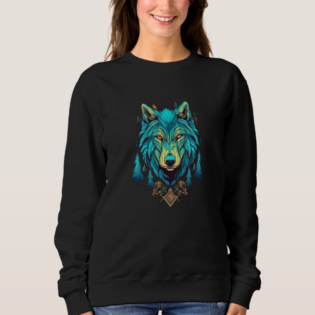Wolf And Wolves Men Women Kids 34 Sweatshirt (Vorderseite)