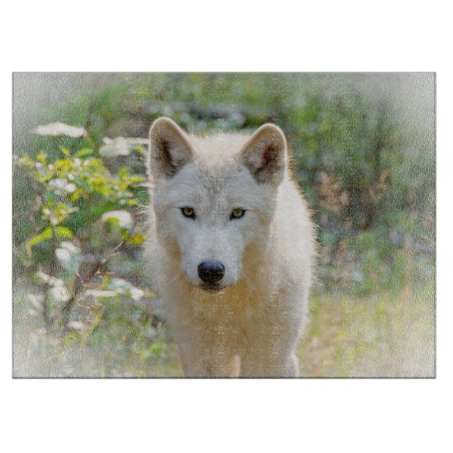 Wolf Animal Art, Kanadische Wildtiere Schneidebrett (Vorderseite)