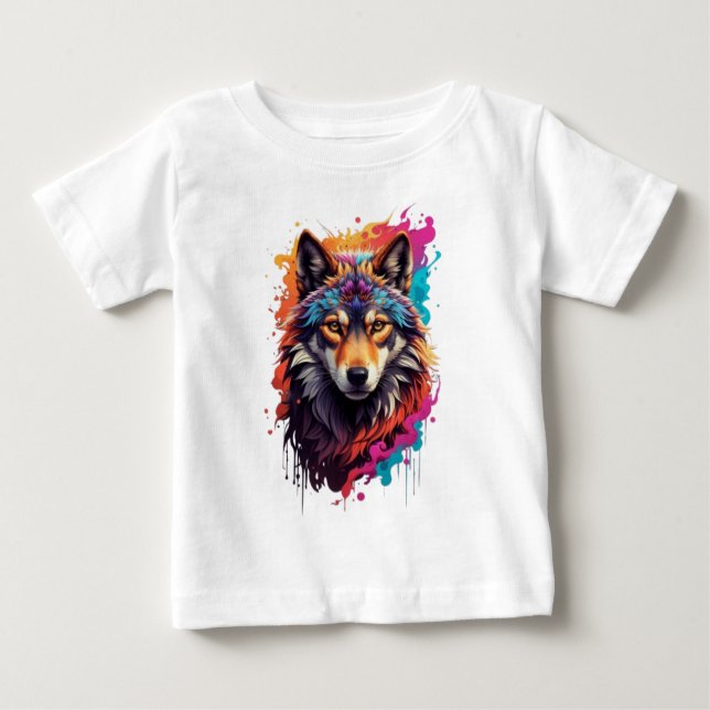 Wolf Animal Logo Design-87694 Baby T-shirt (Vorderseite)