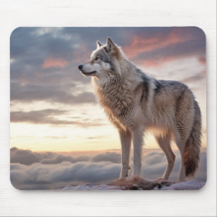 Wolf Animal Nature Majestic Wilderness Mousepad