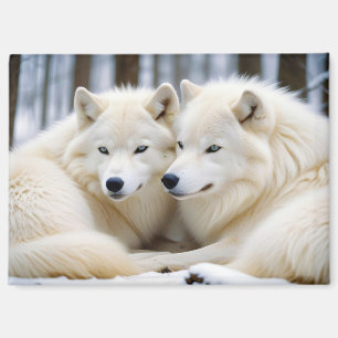 Wolf Animal Nature Wildlife Zuneigung Gekümmert Magnet