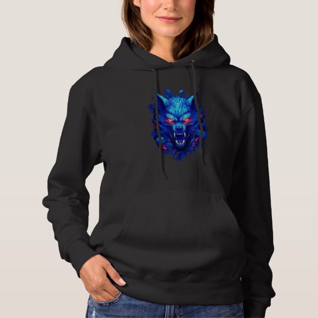 Wolf Animal  Wildlife Wolves Werewolf Hoodie (Vorderseite)